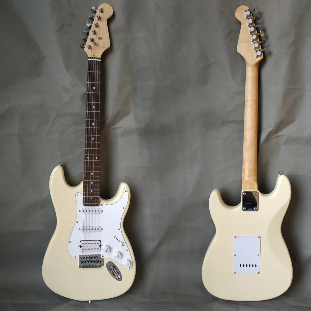 SSH Pickup ST Electric Guitar Basswood Body 22 Frets 6 String Rosewood Fingerboard Beginner Guitar