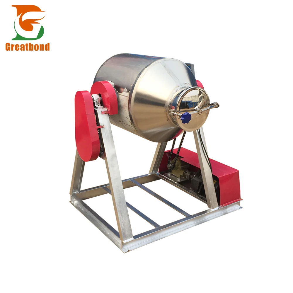 Best-Selling SUS304/201 Electric Waist Drum Mixer Chemical Powder Mixing Machine