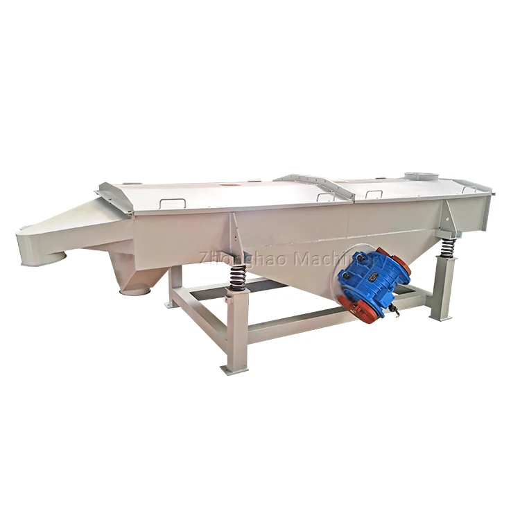 2 layers sand vibrating sifter square linear vibrating screen sieve for aggregate