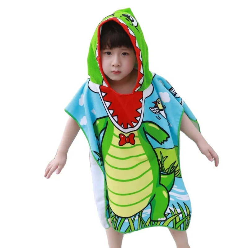 Hooded Beach Towels Kids Ultra Soft Microfiber Cover ups Cape Baby Towel Poncho with Hood Fast Drying Pool Swim Cover Up