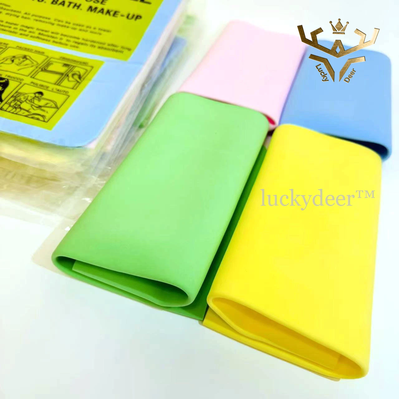 ecological products kitchen scrub washcloth damp cleaning duster towel PVA chamois clean cham dish washing magic shammy sponge