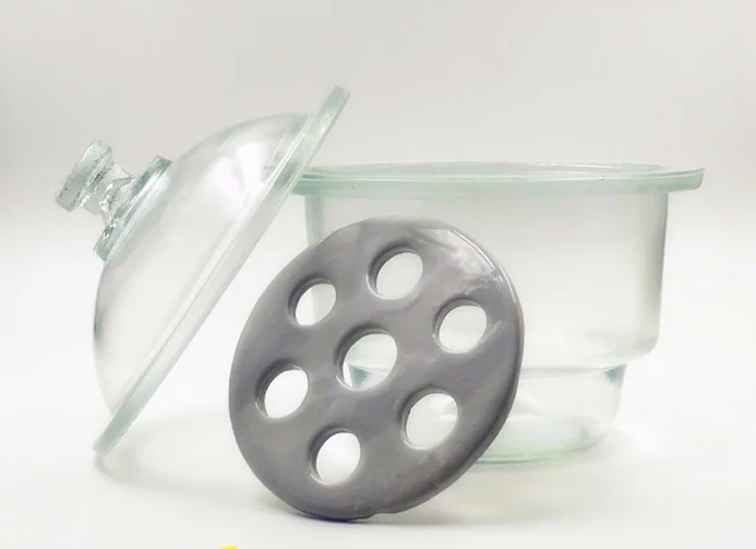 Лабораторный вакуумный осушитель с прозрачной стеклянной крышкой