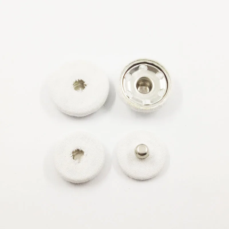 Wholesale eco-friendly brass copper press flatback snap fastener 2 parts fabric covered button