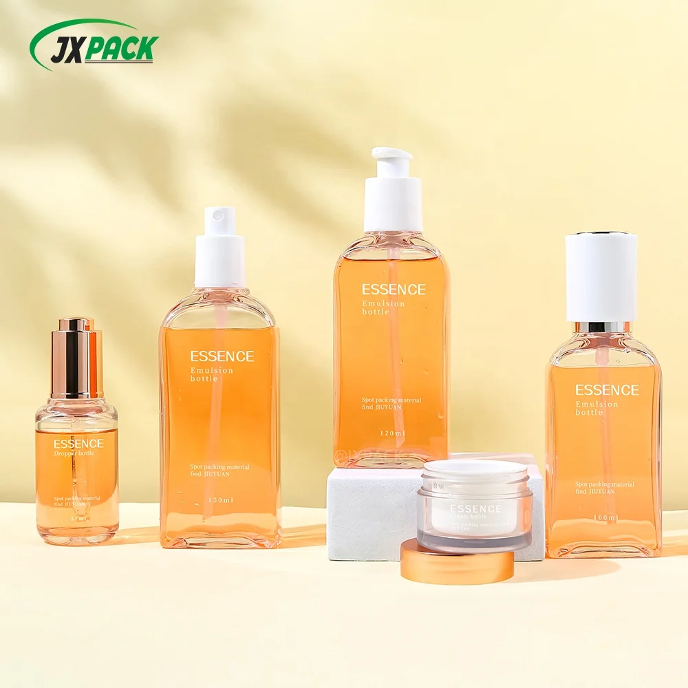 Supply from stock lotion spray bottle wholesale facial essence bottle 100ml 150ml orange pink mist spray bottle