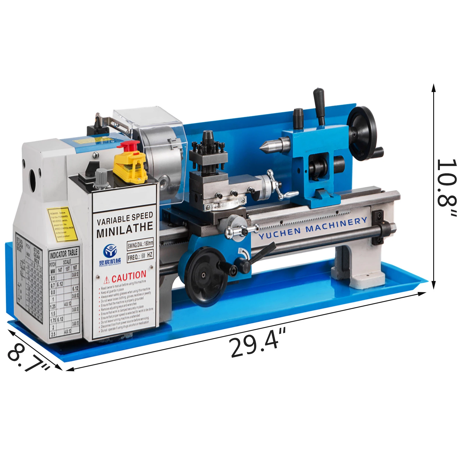 Industrial 50-2500 rpm., China, CNC Lathe Machine, Mini Metal Lathe Machine