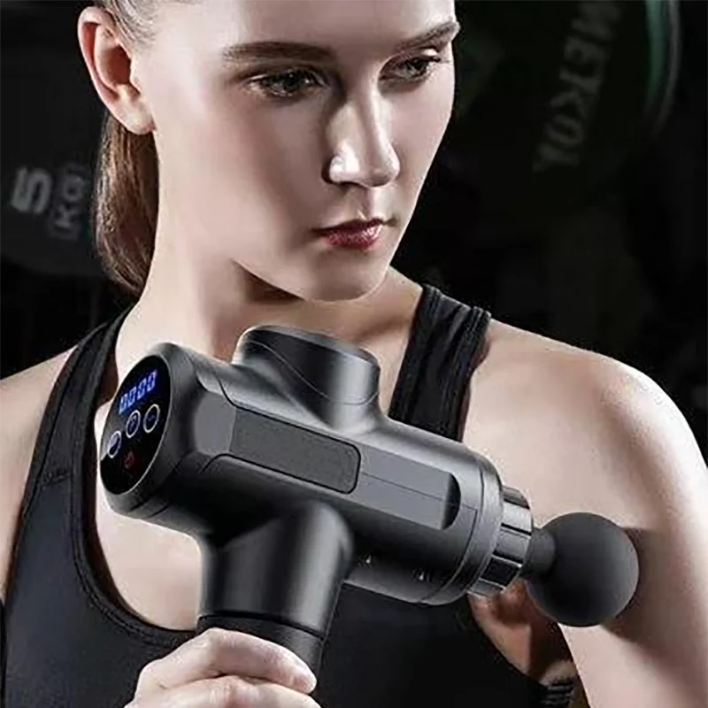 High Power Muscle Massage Gun High Speed Vibration Massager Gun After Fitness Decompose Lactic Acid Relief Pain Relax Body