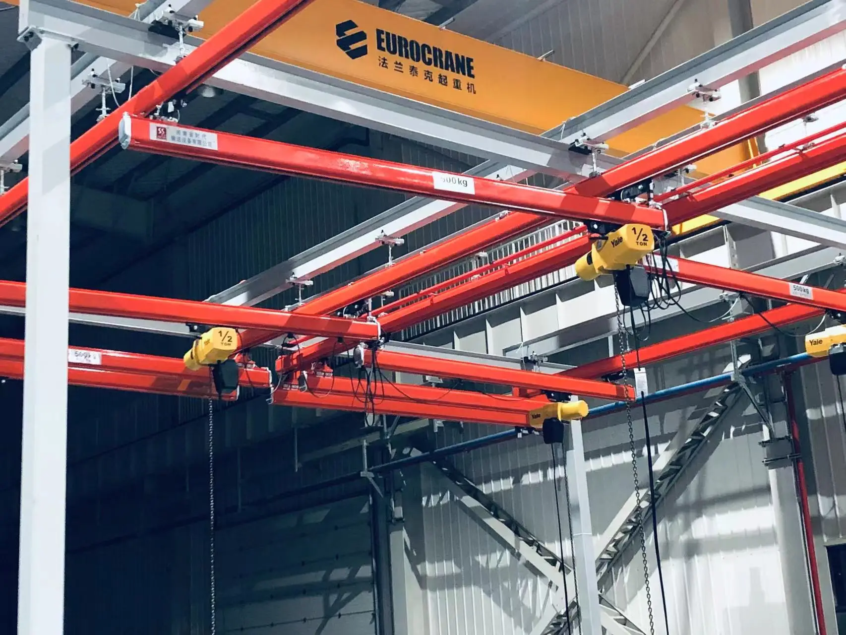 Factory Use Light Modular Crane System European Type Suspension Crane Flexible Forged Steel Welded Crane