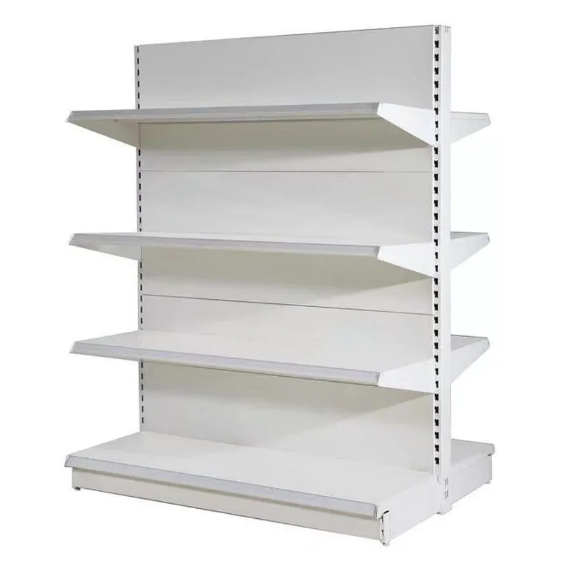 Заводские пользовательские продуктовый магазин Гондола Односторонний черный магазин полки для супермаркетов