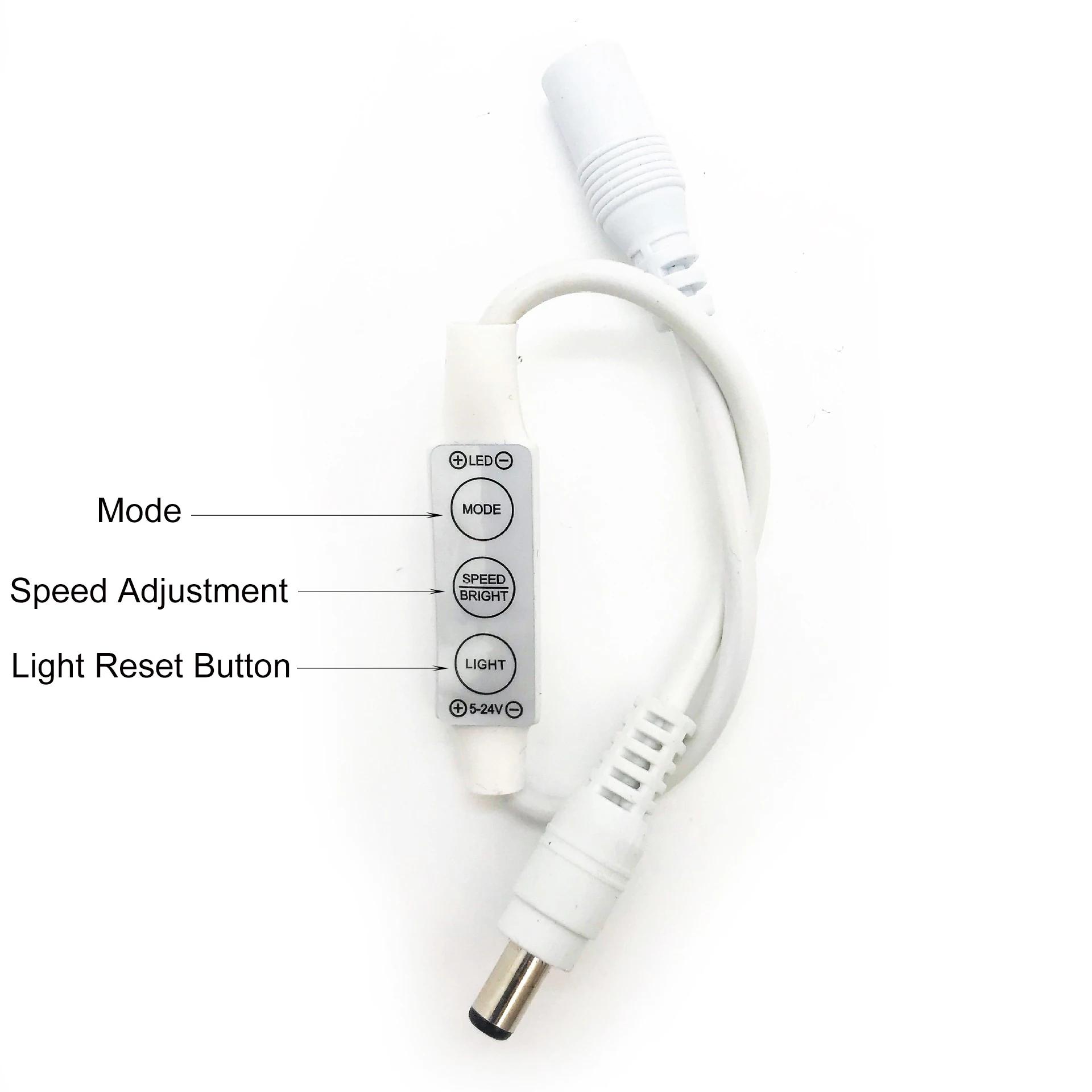 Wholesale 5V 12V 24V 6A  Single Color LED Controller Mini DC5-24V Mini 3 keys Dimmer for led strip Lights