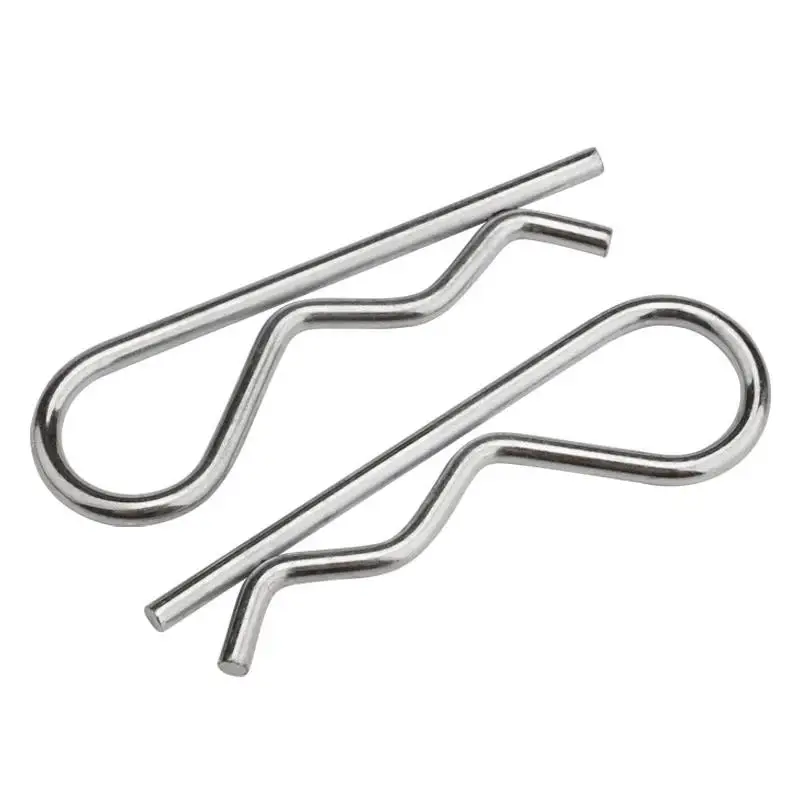 Wholesale High Quality 304 Stainless Steel Safety Split Clip B R Shape Spring Cotter Hitch Fuse Pins for Repairing Cars Trailer