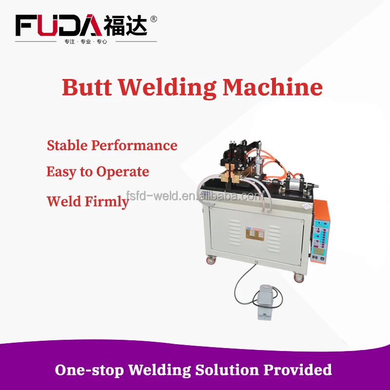 Metal strip SS stainless steel wire joint butt welding machine