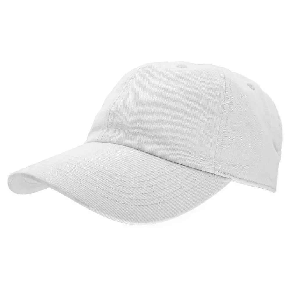 Baseball Caps Dad Hats 100% Cotton Polo Style Plain Blank Adjustable Size (1600565272840)