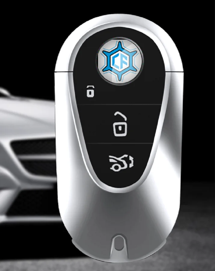 Uptodate smart car key  3 button remote vehicle key lock smith universal auto key PKE antenna keyless go