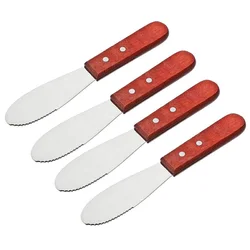 Stainless Steel Deluxe Sandwich Cream Cheese Straight Edge Wide Butter Spreader