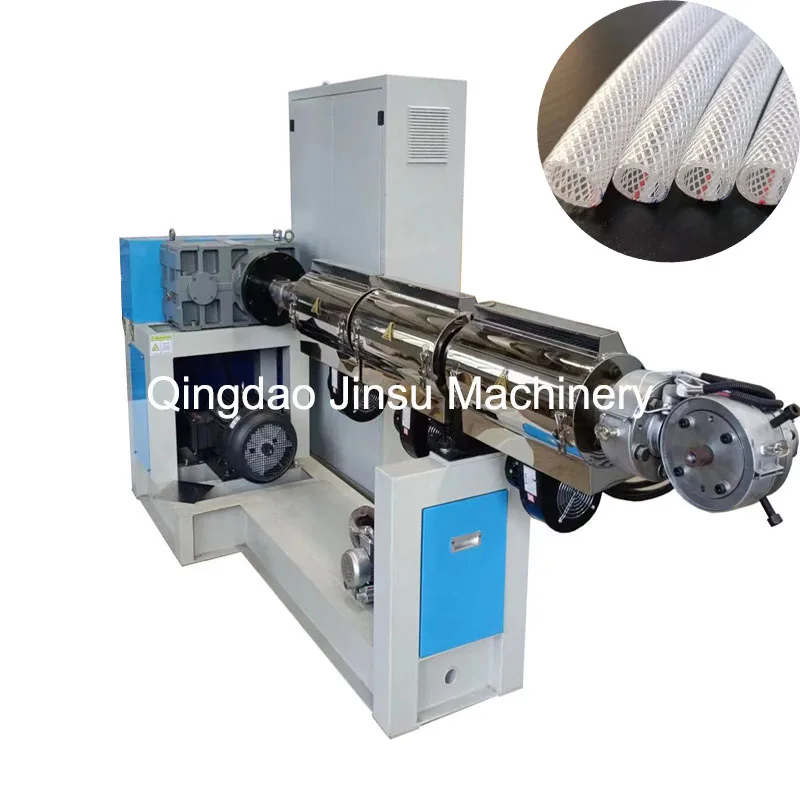 automatic PVC garden reinforced fiber hose pipe making machine production extrusion line