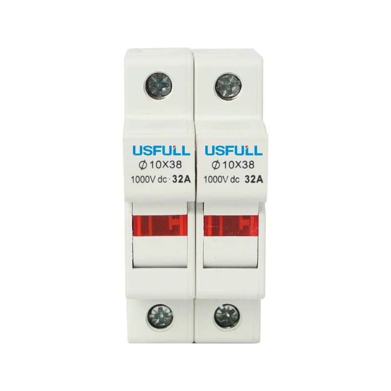 USFULL PV Solar Short Circuit Protection 1000Vdc Din Rail Fuse Holder Switch