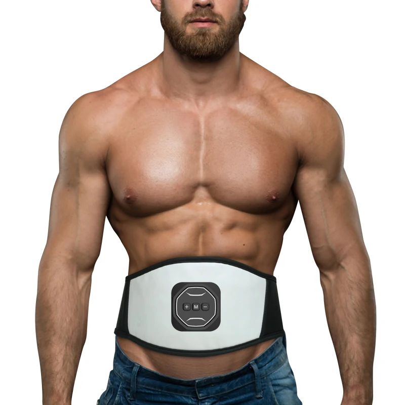 Portable Electric Ems Slimming Belt Waist Ab  Muscle Stimulator Low Frequency Ems Massage Abdominal Body Massager Belt