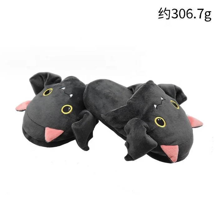 Customized Animal Slippers Plush Winter Indoor Home Flat Slipper Shoes For Women Adults