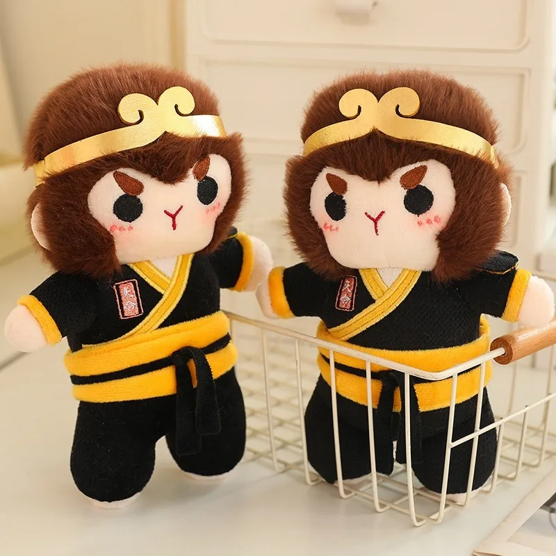 New Arrival Black Monkey King Plush Toy Stuffed Animal Boy Gift Home Decoration Plush Monkey King Doll