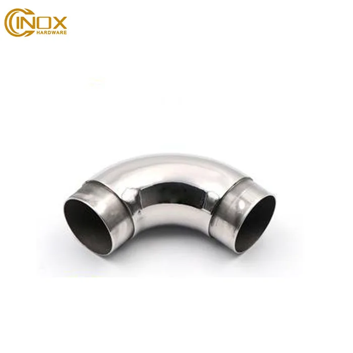 Stainless Steel Accessories Balustrade Fitting Elbow Tube Pipe 90 Degree Elbow Handrail Railing Tube Joint Connector