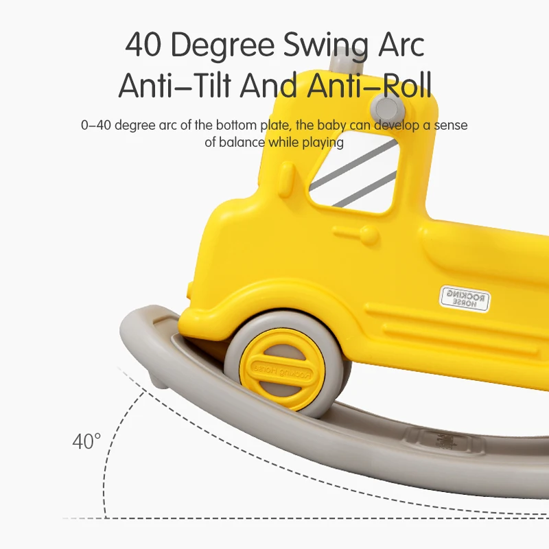 SUPLAYER Customizable OEM Free Samples New Product Kindergarten Baby Animal Plastic Scooter Indoor Kids Rocking Horse Riding Toy