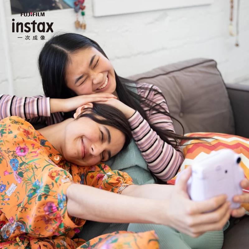 Тонкая камера для фотосъемки Fujifilm Instax Mini 11 Instant камера с модной кнопкой украшения и кнопкой свечения