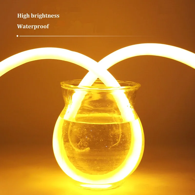 360 Degree Glowing Led Neon Flex Strip Round Diameter 20mm 22mm 25mm 40mm RGB DMX Flexible Silicone Neon Tube LED Rope Lights