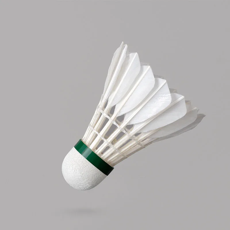 
12 duck feather four resistant training game ball badminton shuttles 