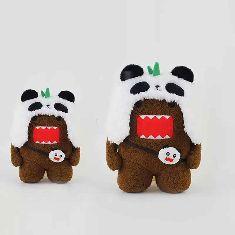 Funny Domokun Toy Creative Soft Stuffed Cute Kawaii Domo Kun Plush Doll Unisex Girls Friendly Made Cotton PP Cotton
