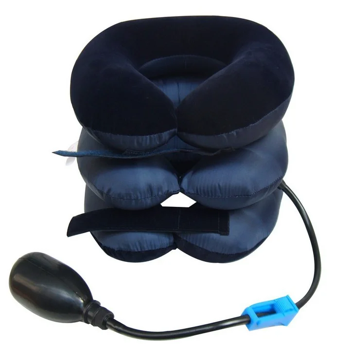 Custom wholesale Orthopedic Home Relieve Neck Pain Neck Pillow Medical Device 3 Layers Neck Traction Cervical Vertebra Tractor