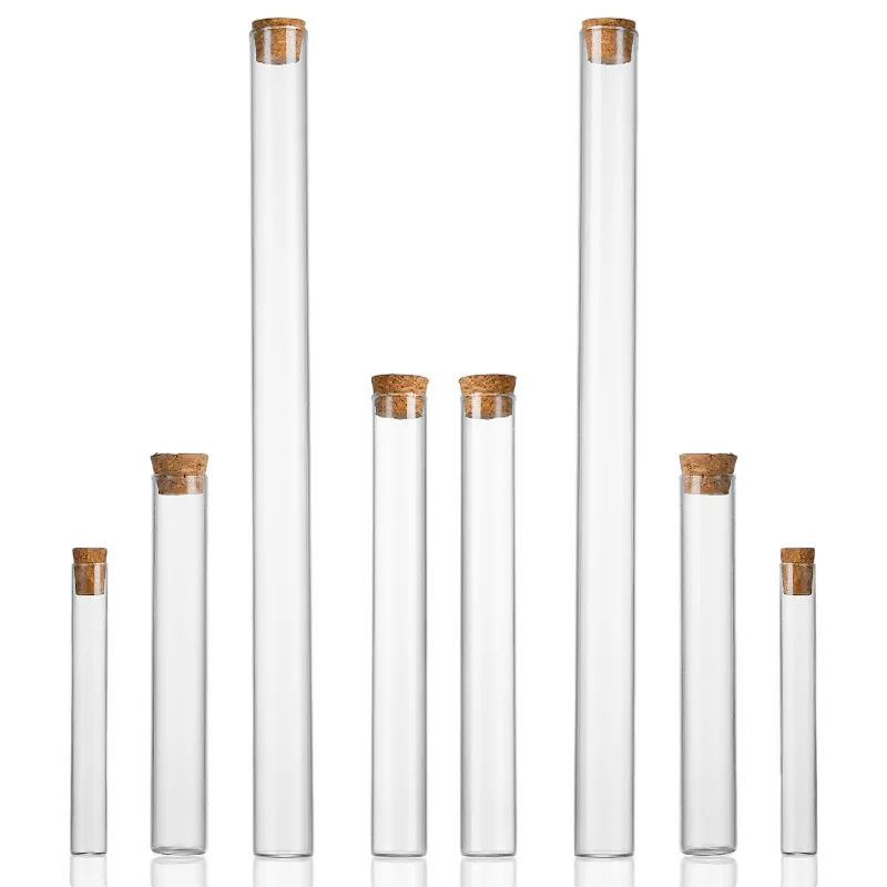 Frosted Glass Pill Bottle 100ml 100cc Capsule Glass vial Clear glass vial with cork