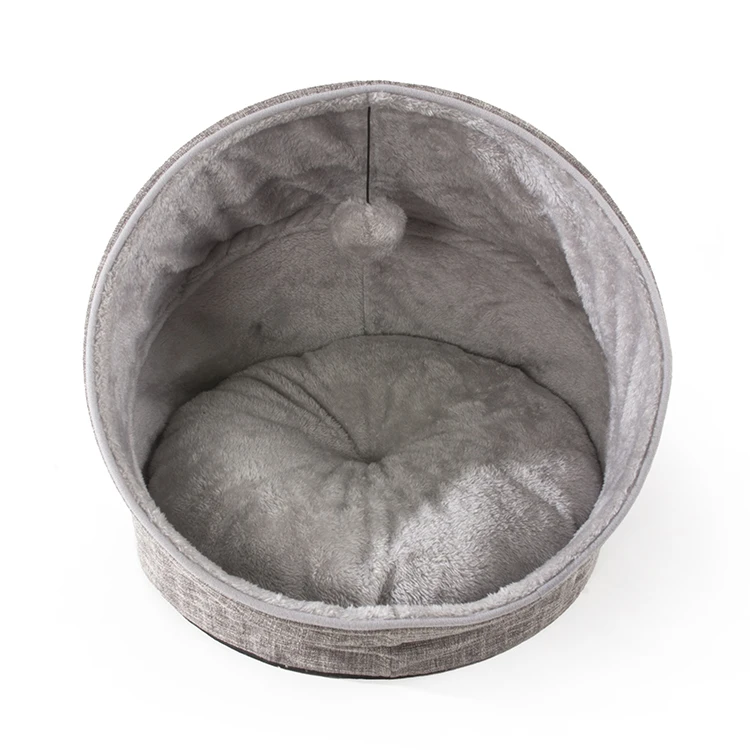Hot Sale Good Price Luxury Cat Bed Extra Comfort Funny Fuzzy Soft Foldable Pet Cat Cave Bed