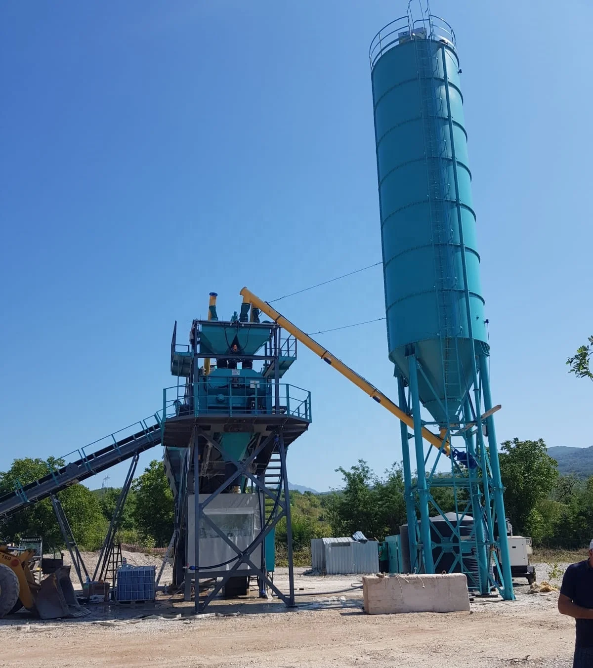 100 Tonnes Capacity CEMENT Storage SILO Batching Machine READY from STOCK Construction Works CE ISO9001 CONSTMACH Electric