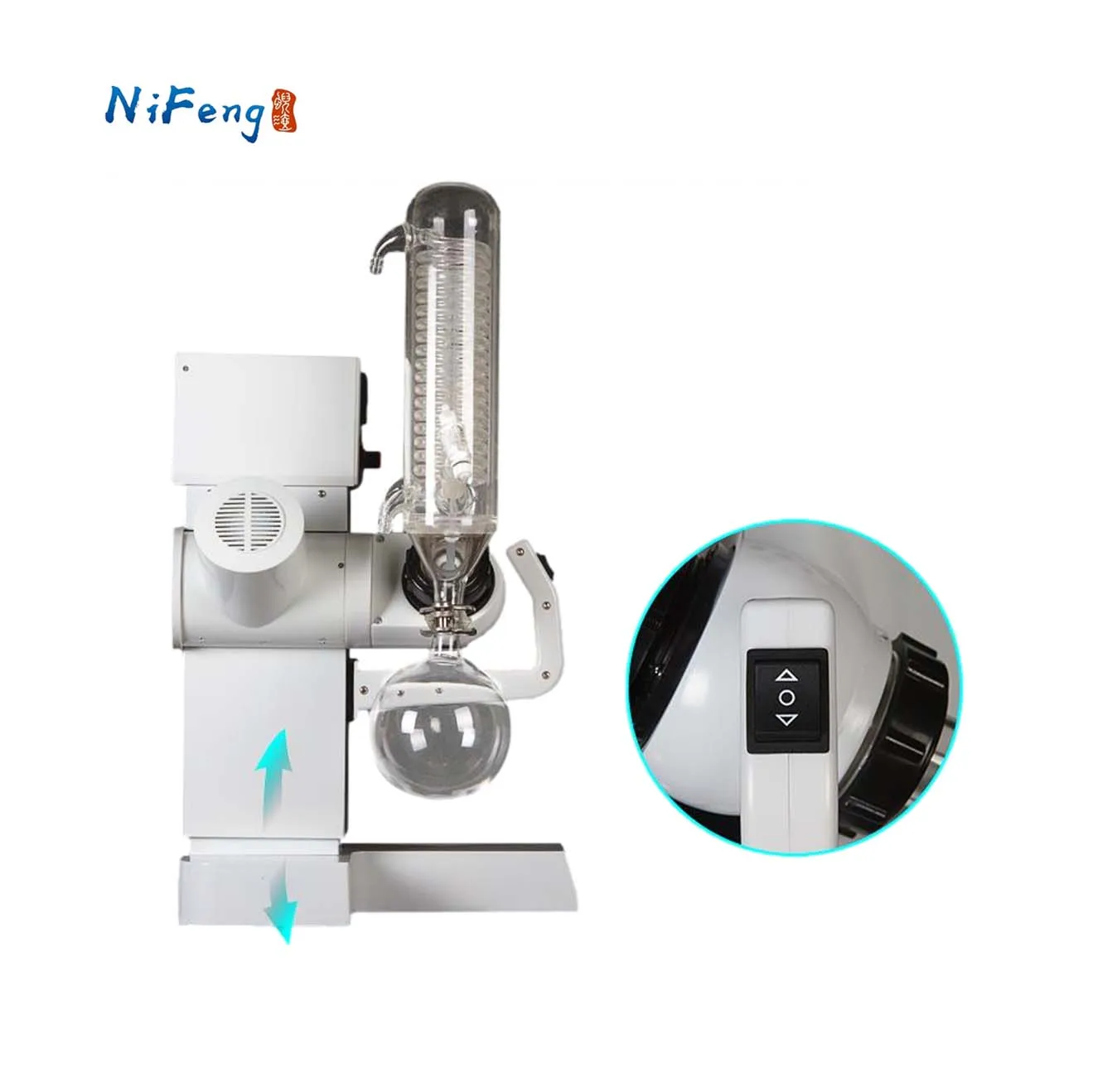 Small Lab-scale Vacuum Pressure Hemp Oil Extract Rotary Evaporator With Vacuum Pump And Chiller