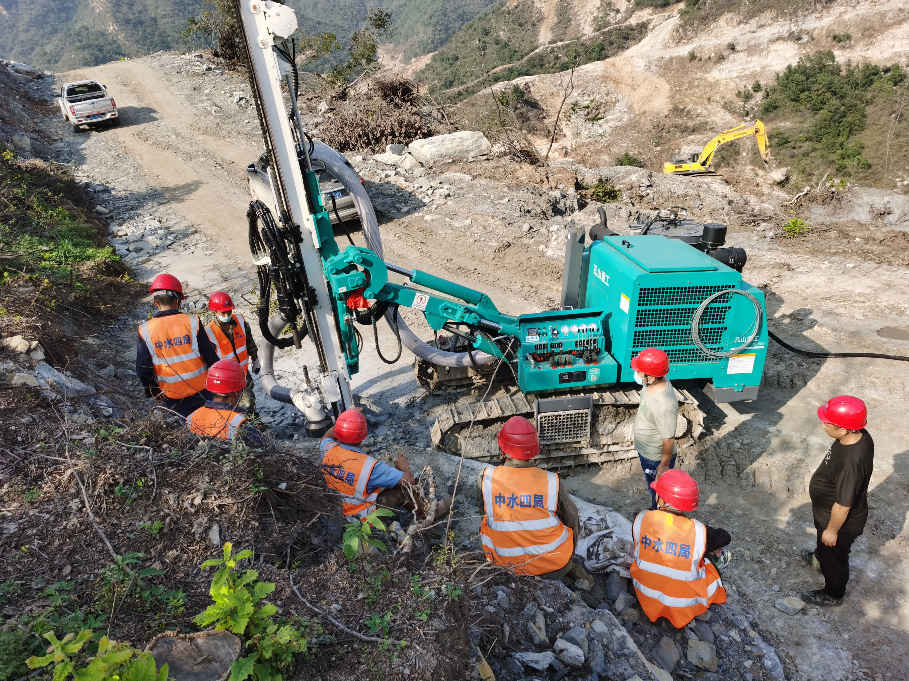 Perforate Core Multifunctional RigRock Lifting Kongshan Drilling Channel Automatic Micro Hole Blasting Rig