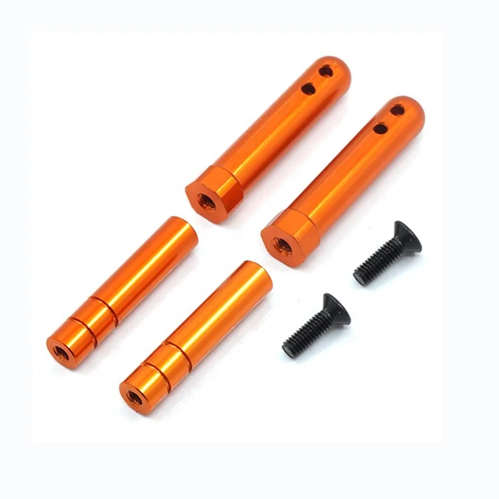 CNC customized motorcycle and bicycle modification hardware spare parts milling parts orange aluminum alloy material