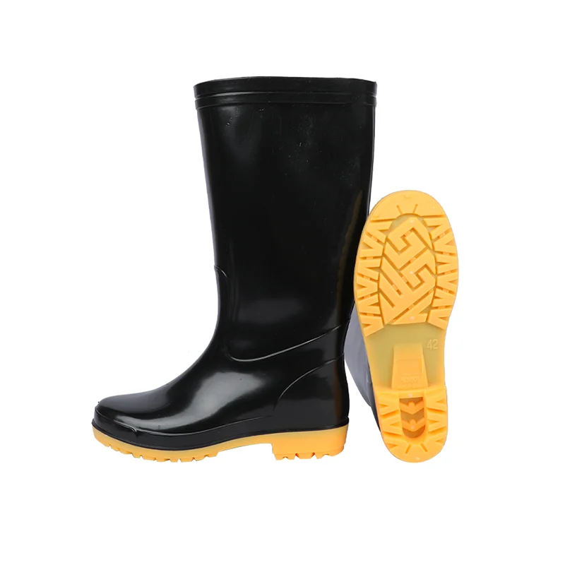Waterproof rain boots injection molding technology is soft, lightweight, anti slip, wear-resistant, and non safety rain shoes