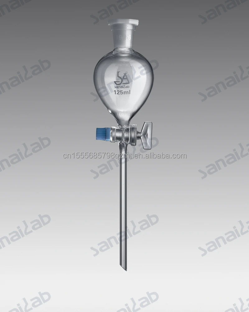 Unique Design Hot Sale Additional Small Seperation Funnel With Glass Stopcock