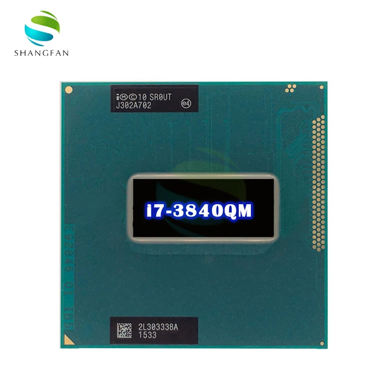 Для Intel Core i7-3840QM i7 3840QM SR0UT 2,8 ГГц четырехъядерный восьмипоточный ЦПУ процессор 8M 45 Вт Разъем G2 / rPGA988B