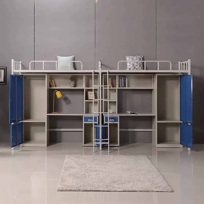 Latest design sushe adult military metal bed loft bunk bed