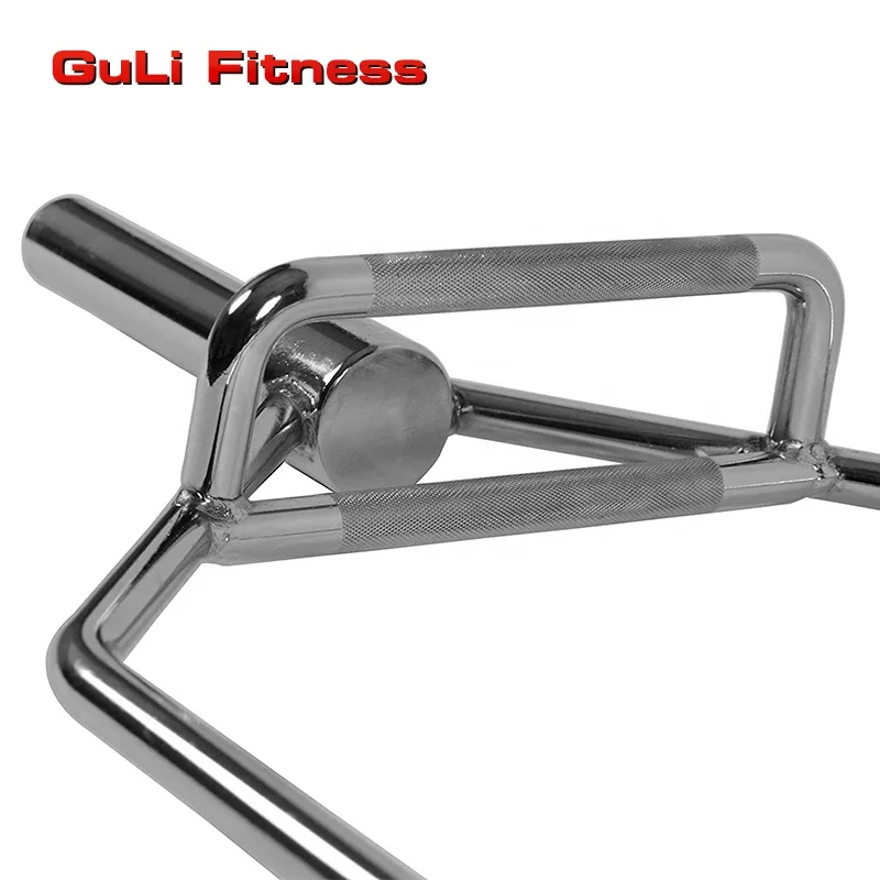 Chrome Hex Bar Standard Weight Lifting Trap for Squats Lunge Deadlifts Shrugs and Power Pulls