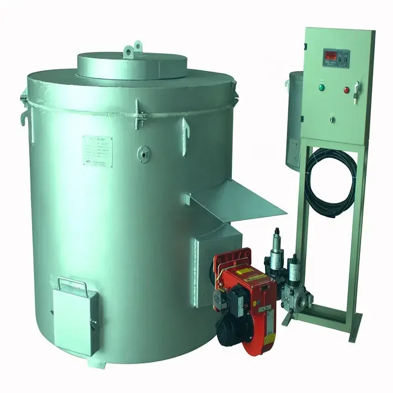 WONDERY New Type Top Selling fuel gas crucible melting furnace for aluminum alloy for sale