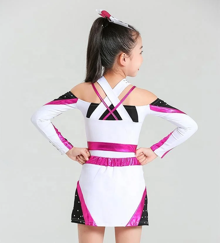 Competition Performance Studio Wear Wholesale Customized Design Cheerleader Uniforms Crop Top Cheer Kids