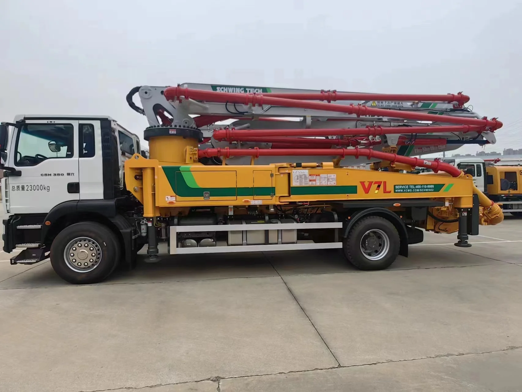 China 4*2 Howo Chassis 30m Truck-Mounted Concrete Boom Pump HB30V