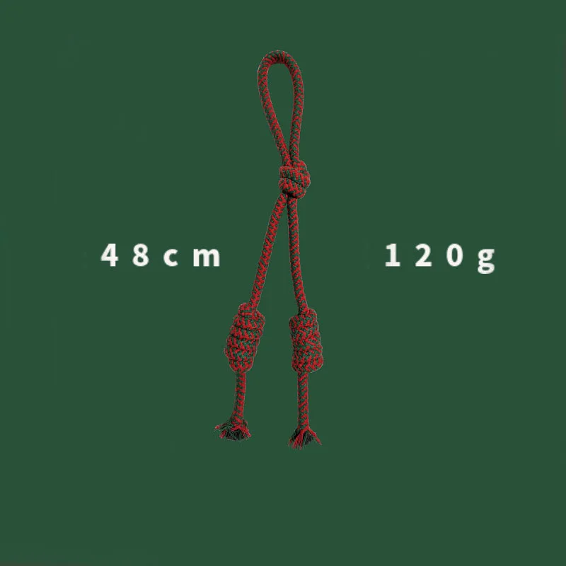 Christmas Theme Cotton Rope Chew Toys for Aggressive Chewers Dental Rope Toys Kit for Dogs Bulk