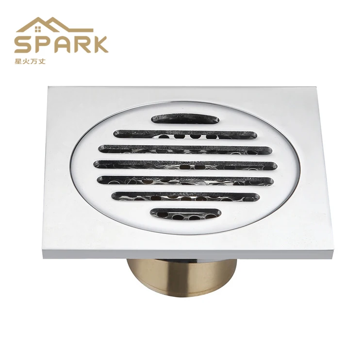 Thicken copper floor drain sewer insect-resistant core bathroom shower room bathroom silicone washing machine cover