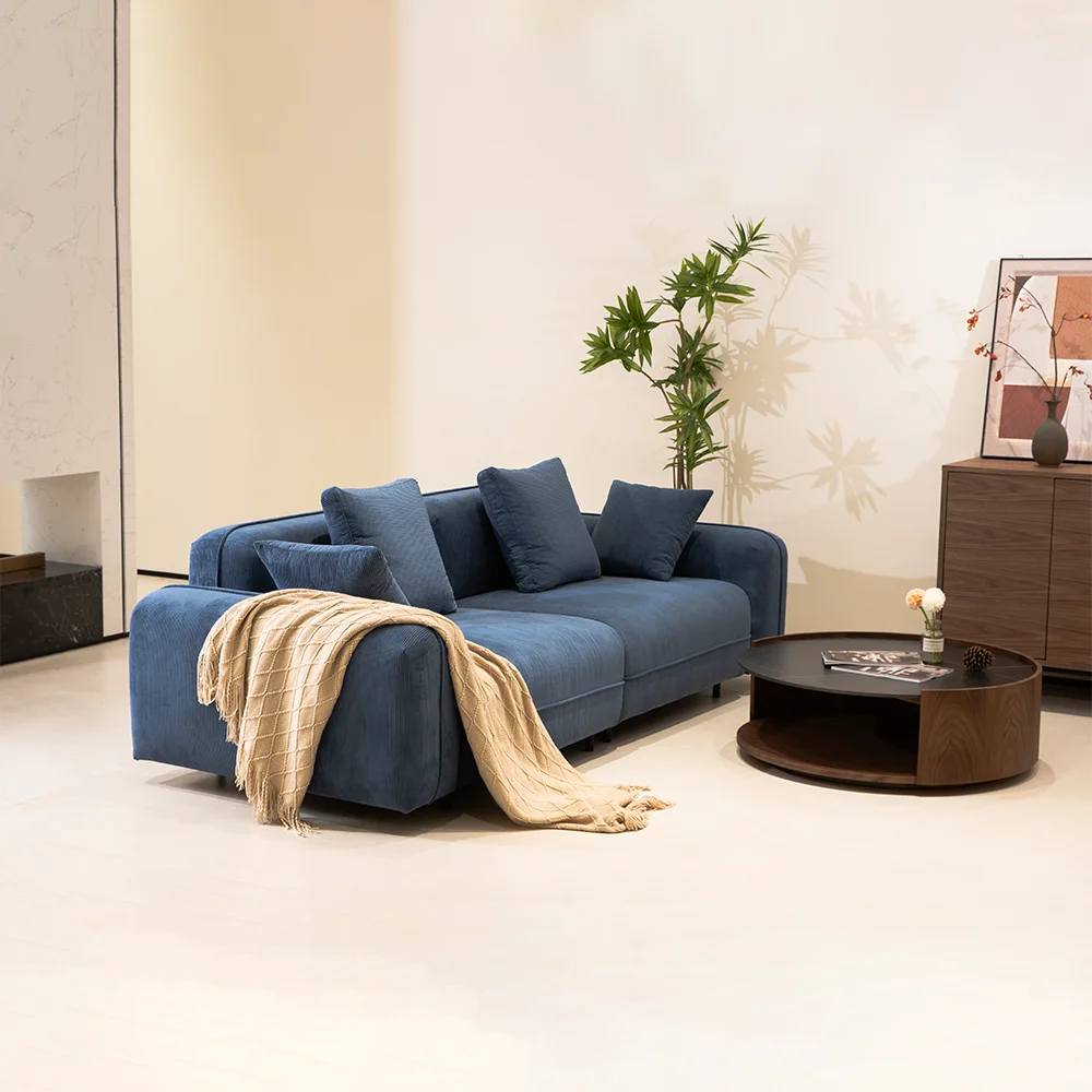 Streamlined Sofa with Sleek Lines and Comfortable Cushions Ideal for Modern Homes