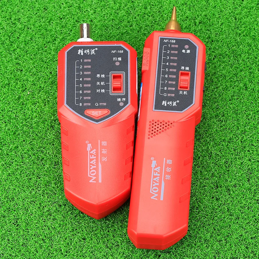 Тестер сетевого кабеля инструмент NF-168 Кабельный тестер слежения искатель строки линия RJ45 RJ11 BNC интерфейс