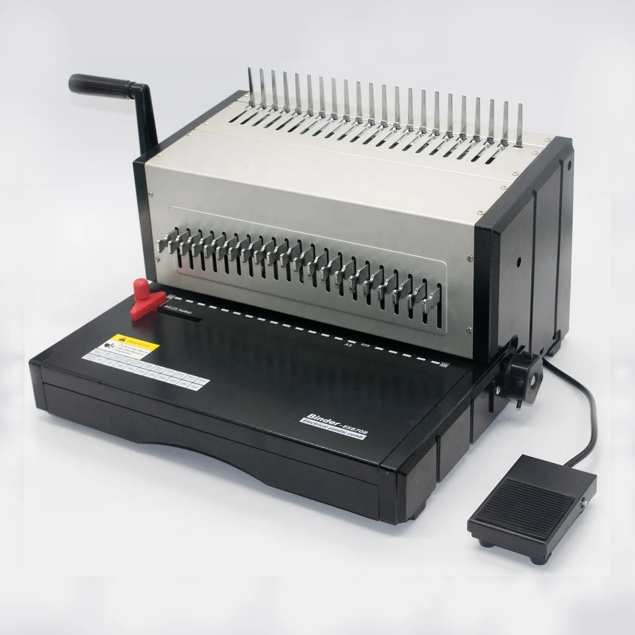 ES8708  Desktop Electric comb punch & bind binding machine (70g-80g A4 paper sheets  )