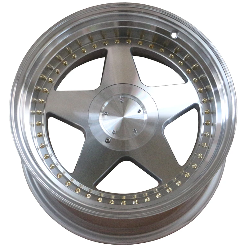 18 inch racing wheel deep lip concave aluminum alloy rims wheels  mags for VW Golf4-5  passenger car tires